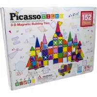 PicassoTiles 152pc Magnetic Tiles set, Bausatz, 3 Jahr(e), Kunststoff, 152 Stück(e), 4,2 kg