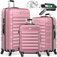 Kesser 3tlg. Hartschalenkofferset Hartschalenkoffer Reisekoffer Set