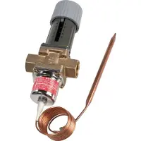 Danfoss AVTB15 med muffetilslutning, 1/2 indvendig gevind, føler Ø9,5x190 mm - indst.område 20 til 60 grader med kvs 1,9.