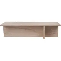 CALICOSY - Couchtisch mit rechteckiger Platte und asymmetrischem Fuß L120 cm - HARBOR
