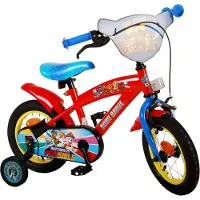 Volare Paw Patrol Kinderfahrrad - Jungen - 12 Zoll - Rot/Blau