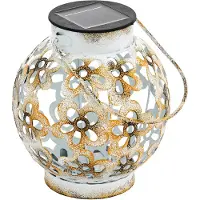 Eglo Solarleuchte, Weiß, Gelb, Stahl, Ambiente, III, 1 Glühbirne(n), LED