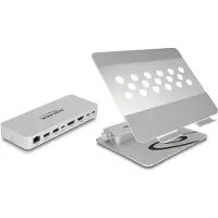 HQ Products Tablet und Notebook Ständer mit integrierter Dockingstation