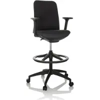 Hjh OFFICE Counterstuhl NESTORA WORK Arbeitsstuhl mit Armlehnen Stoff