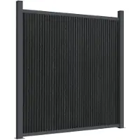vidaXL Zaunelement Grau 872x186 cm WPC