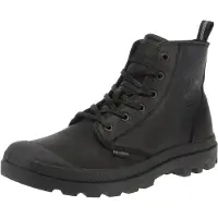 Palladium Schnürboots "PAMPA ZIP LTH ESS", Herren, Gr. 43, schwarz, Leder, Schuhe Schnürboots, Winterschuhe, Winterboots, Schnürstiefel, Winterstiefel Reißverschluss