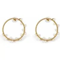 Shabama SHIMA pendientes oro brillo 1 u