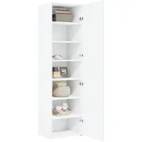 vidaXL Highboard Weiß 50x42,5x185 cm Holzwerkstoff