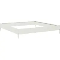 vidaXL Hochbeet Weiß 100x100x18,5 cm Stahl