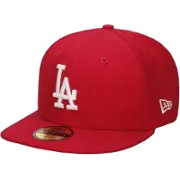 New Era 59Fifty Cap - BASIC LA Dodgers rot / weiss - 7 1/8