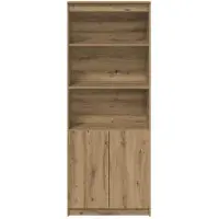 vidaXL Highboard Artisan-Eiche 70x35x180 cm Holzwerkstoff
