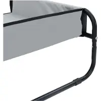 vidaXL Hundebett Hellgrau 57 x 57 x 24 cm Stahl