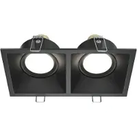 Maytoni Dot Downlight, Einbauleuchte 2x GU10 Schwarz