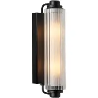 Nordlux Wandlampe Nimal Double, dimmbar, schwarz, für Badezimmer, Kunststoff, Wandleuchte, Wandlampe Bad