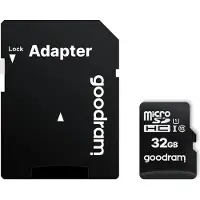 Goodram M1AA, 32 GB, MicroSDHC, Klasse 10, UHS-I, 100 MB/s, 10 MB/s