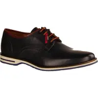 Lloyd Eleganter Schnürer Detroit, Herren, Ocean(Dunkelblau), Leder, - Herrenschuhe Sneaker / Schnürschuh, Blau, leder (lucca c.)