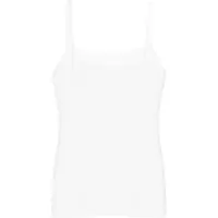Triumph Spaghettitop "Feel of Modal", Damen, Gr. XS, weiß, Spitze, Obermaterial: 87% Modal, 13% Elasthan, figurbetont hüftbedeckend, ohne Ausschnitt, Tops Spaghettitop, sehr weich