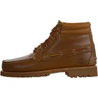 Timberland für Herren. TB0A2N4CAMX1 Authentic braune Stiefeletten (45 W), Leder, Wohnung, 1 bis 3 cm, Schnürsenkel, Lässig
