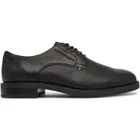 Tommy Hilfiger Halbschuhe Lth Mix Dress Hilfiger Shoe FM0FM06086 Schwarz 41
