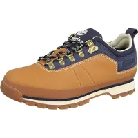 Timberland für Herren. TB0A443ZEM41 Braune Euro Hiker Niedrigschaftstiefel (45), Leder, Wohnung, Schnürsenkel, Lässig, Draußen