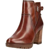 Pikolinos Damen Stiefelette mit Blockabsatz & Plateau Connelly W7M-8730, Größe:39 EU, Farbe:Braun