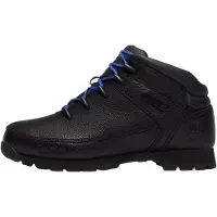 Timberland für Herren. TB0A2K84W021 Euro Sprint Lederstiefel, schwarz (45), Wohnung, Schnürsenkel, Draußen