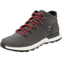 Timberland Sneaker "SPRINT TREKKER - MID LACE SNEAKER", Herren, Gr. 44,5, Synthetik, grau (dunkelgrau nubuck), Leder, Schuhe Sneaker, Winterschuhe, Sneakerboots, Winterboots