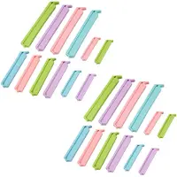 Typecat 24X KüChe Kunststoff Lagerung Lebensmittel Snack Seal Sealing Bag Clips Sealer Clamp S, M, L