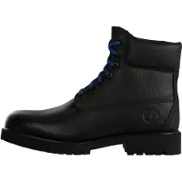 Timberland für Herren. TB0A5RNWEPV1 Heritage-Lederstiefel in Schwarz (46), Wohnung, Schnürsenkel, Lässig