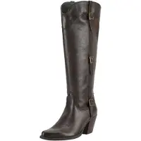 Felmini Lederstiefel LAREDO E528 mit Seitenriemen, Metallschnallen und Ziernähten