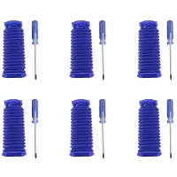 Typecat 6X für V6 V7 V8 V10 V11 Soft Velvet Roller Saugblau Schlauch Ersatz für die Hausreinigung Staubsauger ZubehöR