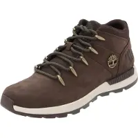 Timberland Sneaker "SPRINT TREKKER - MID LACE SNEAKER", Herren, Gr. 46, Synthetik, braun (schwarz braun nubuck w schwarz), Leder, Schuhe Sneaker, Winterschuhe, Sneakerboots, Winterboots