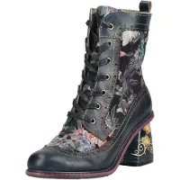 LAURA VITA Schnürstiefelette "Stiefelette Leder/Textil"