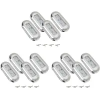 ISTOVO 12 Teilige 12-V Boots Marine Signal Lampe Klare QualitäT GroßE Wasserdichte LED Innen Beleuchtung Treppen Deck Weiß