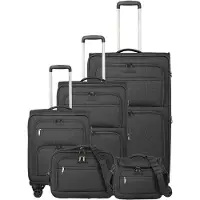 Travelite Cubis - 4-Rollen-Trolley Set 5tlg. (anthracite)