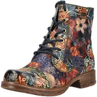 LAURA VITA Stiefelette Stiefelette Leder/Textil