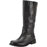 Felmini Leder Stiefel GREDO E638 mit wadenhohem Schaft, Zuglaschen und Brünier-Finish