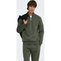 Only & Sons Sweatshirt "ONSCERES HALF ZIP SWEAT", Baumwollmischung, regular fit