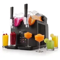 Seeger SuperSlush Twin, 4 Liter, Doppel Slush Maschine für zu Hause, 7 Smarten Programma, Automatische Reinigung und InstantFreeze 15 min Technologie