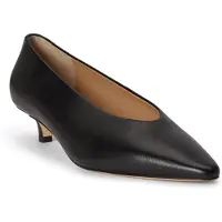Ralph Lauren für Damen. 802P16893001 Kitten Schuh aus Leder in Schwarz (36), 3 bis 5 cm, Keine, Lässig, Klassisch