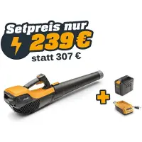 Stiga Akku-Laubbläser SAB 500 AE - Inklusive 2 Ah Akku und Ladegerät