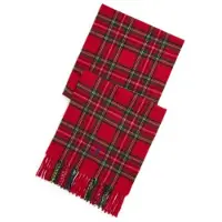 Ralph Lauren für Herren. 449959360001 Rot karierter Kaschmirschal (OSFA), Lässig, Klassisch, Cachemir