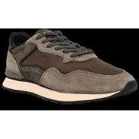 HOFF für Herren. 22602411 City Leder Sneakers grün (43), Wohnung, Wildleder, Schnürsenkel, Lässig