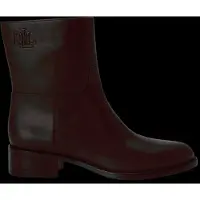 Ralph Lauren für Damen. 802P15708003 Kyle-Stiefeletten aus dunkelbraunem Kalbsleder (37), 3 bis 5 cm, Keine, Lässig