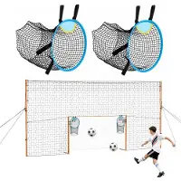 Vevor Fußballtor 272 x 151 cm Tragbares Soccertor mit Eisenrohrrahmen