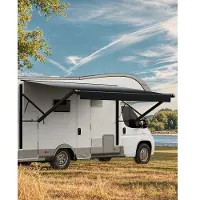 Vevor Markise für Wohnmobile elektrische wasserdichte Seitenmarkise (6114 mm) mit Aluminiumlegierungsrahmen, Sonnenschutz für Camping