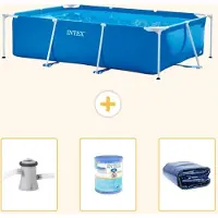 Intex Rechteckiger Frame Pool - 260x160x65 cm - 4-teilig S21250