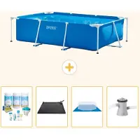 Intex Rechteckiger Frame Pool - 260x160x65 cm - 5-teilig S20826