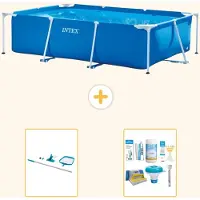 Intex Rechteckiger Frame Pool - 260x160x65 cm - 3-teilig S22346