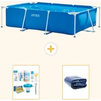Intex Rechteckiger Frame Pool - 260x160x65 cm - 3-teilig S22344